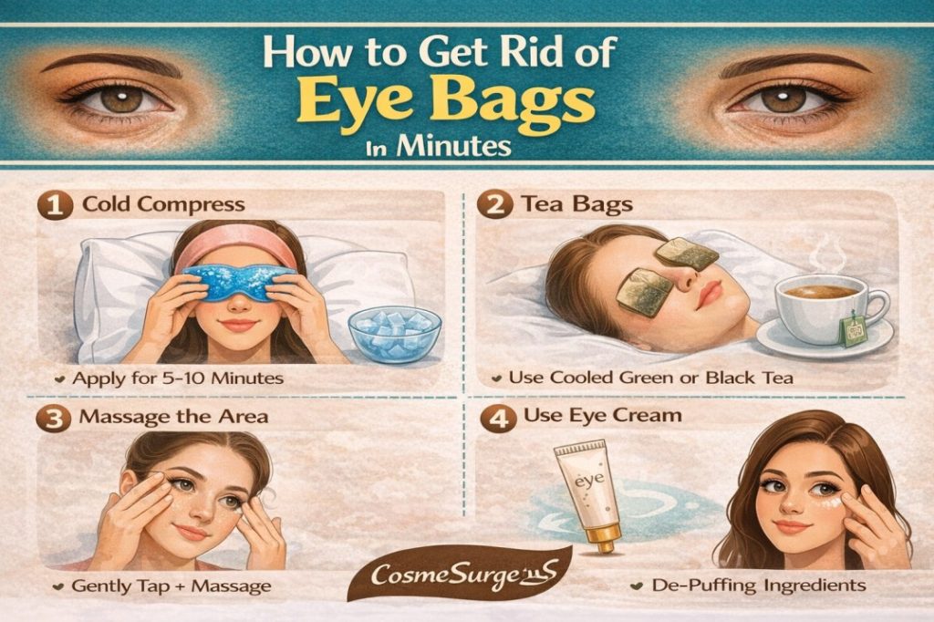 How to Get Rid of Eye Bags in Minutes