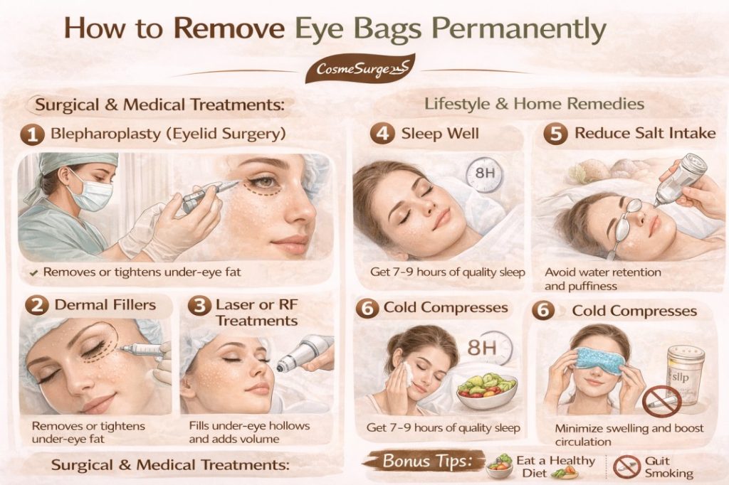 How to Remove Eye Bags Permanently